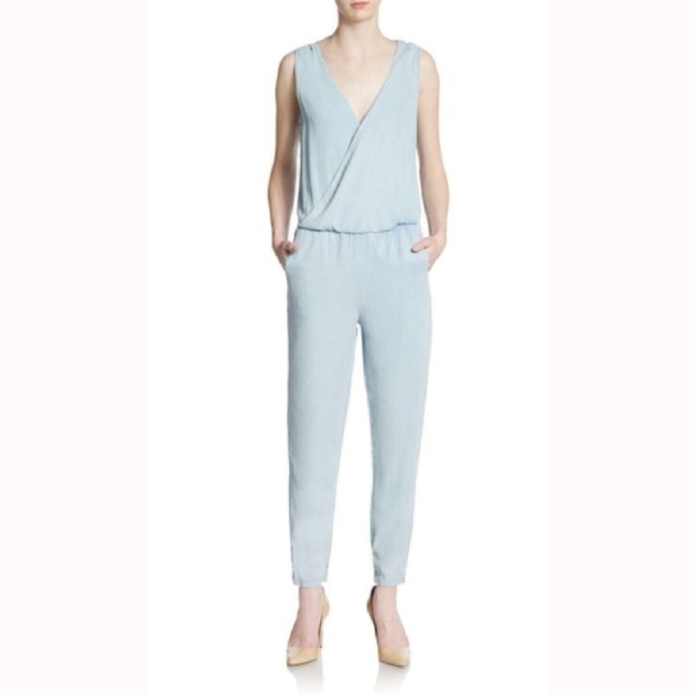 Saks Fifth Avenue Chambray Jumpsuit XS